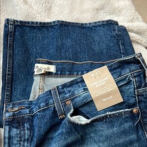 Madewell Blue  baggy Leg Jeans NWT